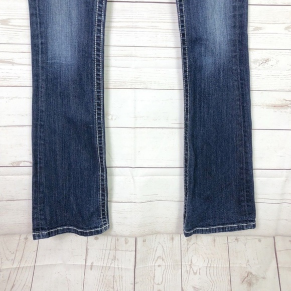 [Miss Me] Embellished Bling Pocket Boot Cut Jeans - Picture 5 of 8